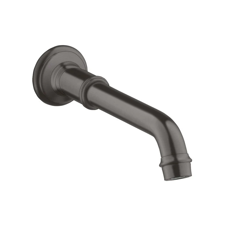 Tub Spout Montreux Non-Diverter Brushed Black Chrome 6-3/4 Inch Brass - Frankwebs