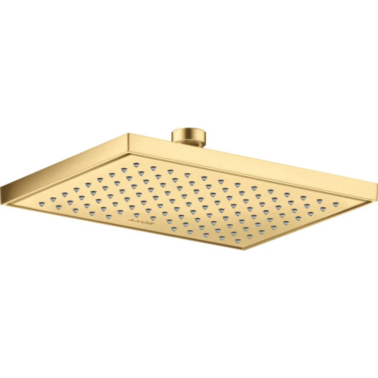 Showerhead ShowerSolutions 1 Function Brushed Gold Optic 9-5/8 Inch 1.75 Gallons per Minute Rain - Frankwebs