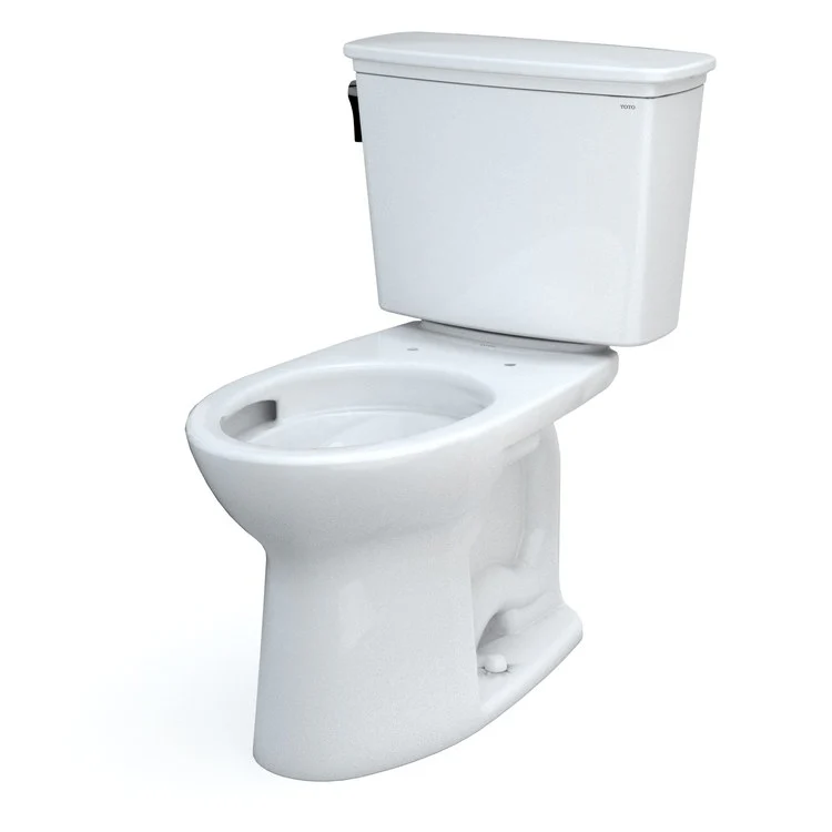 Toilet Drake 2 Pieces Transitional Universal Height Cotton Elongated ADA 30-11/16 Inch 1.28 Gallons per Flush 10 Inch Rough Left Hand Chrome Less Seat - Frankwebs