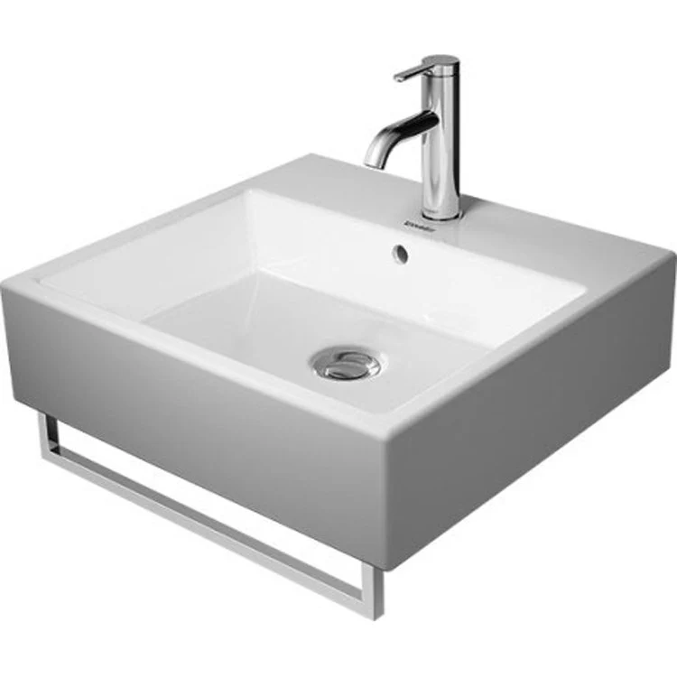 Towel Bar 17-3/4 Inch Rail Square Chrome Metal 2-1/2 Inch for 045450/235050/235350 Washbasins - Frankwebs