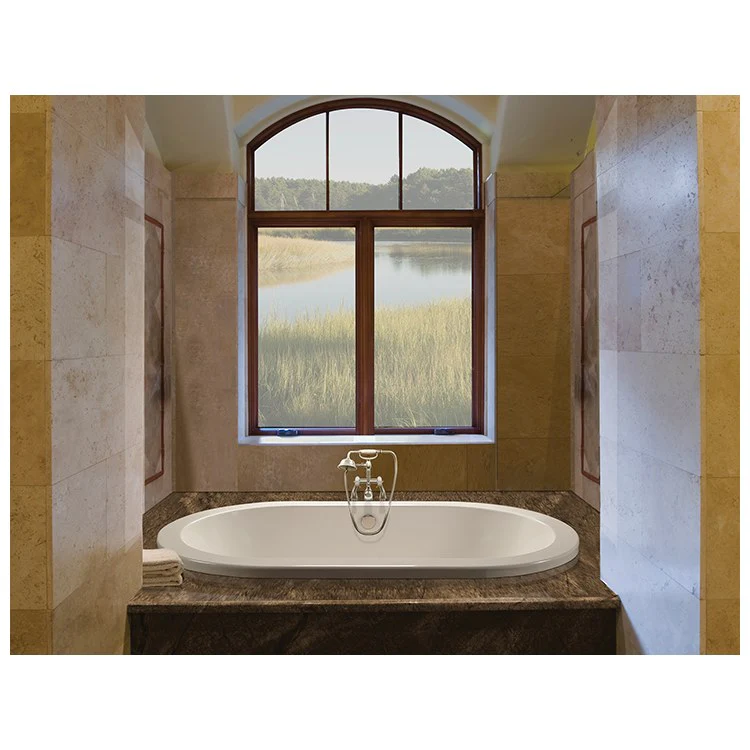 Air Tub New Yorker 1 72 x 42 Inch Drop-In Air Massage Center White Oval Acrylic 101 Gallons 22-1/2 Inch - Frankwebs