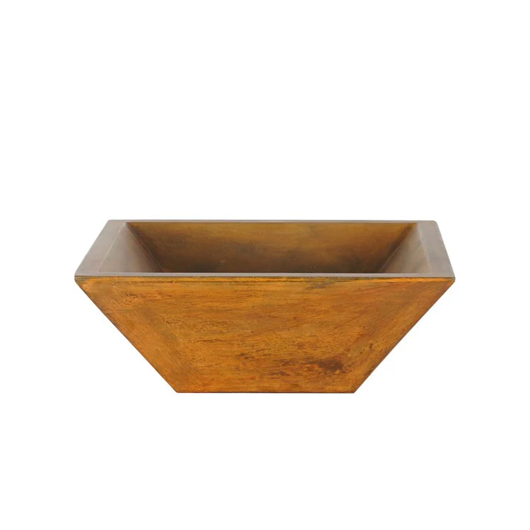 Vessel Radam Above Counter Square 15-3/4 Inch Dusk Gray Concrete - Frankwebs