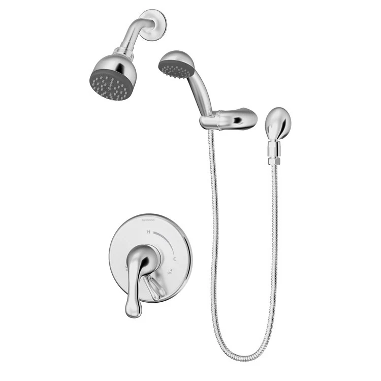 Shower Trim Unity Round with Handshower 1 Lever Polished Chrome 1.5 Gallons per Minute 1 Function Round Showerhead; 1 Function Round Handshower - Frankwebs