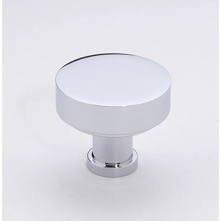 Knob Moderne Round Matte Black Brass 1-1/2 Inch 1-1/8 Inch 5/8 Inch - Frankwebs