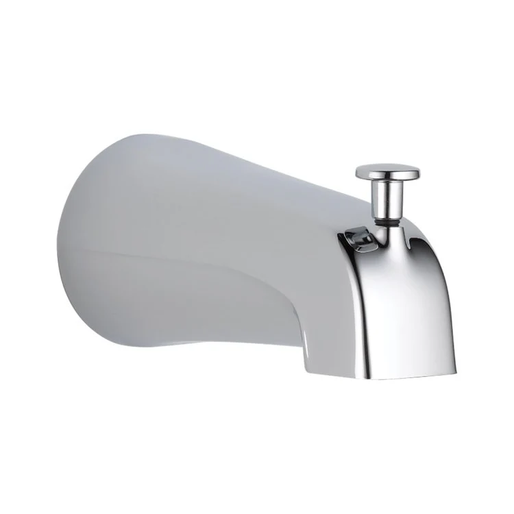 Tub Spout Integrated Pull Up Polished Chrome 5-3/8 Inch 8.6 Gallons per Minute Zinc - Frankwebs