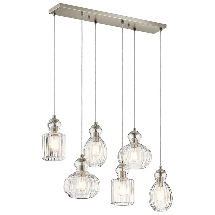 Riviera Six-Light Linear Chandelier - Frankwebs