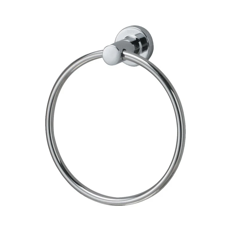 Towel Ring L 6-1/16 Inch Round Polished Chrome Metal 2-3/16 Inch - Frankwebs