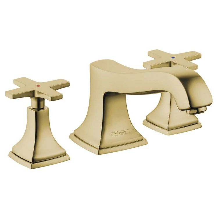Roman Tub Trim Metropol Classic Deck Mount 2 Cross Brushed Bronze ADA 8 Inch Spread 5.81 Gallons per Minute - Frankwebs