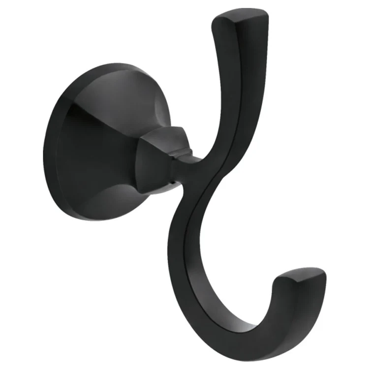 Robe Hook Ashlyn Single Matte Black 5 Inch 4-5/16 Inch Wall Mount Metal - Frankwebs