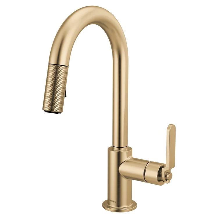 Prep Faucet Litze 1 Industrial Handle ADA Brilliance Luxe Gold Pull Down Dual Function Arc 360 DEG Swivel 1.8 Gallons per Minute - Frankwebs