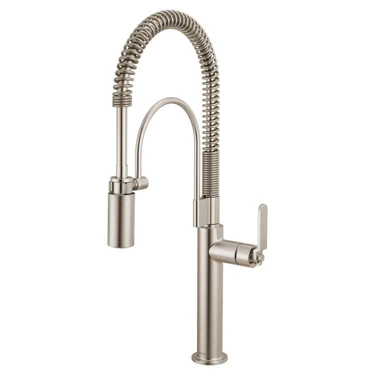 Kitchen Faucet Litze Semi Professional 1 Industrial Handle ADA Matte Black/Brilliance Luxe Gold Gooseneck 360 DEG Swivel 1 Hole 1.8 Gallons per Minute - Frankwebs