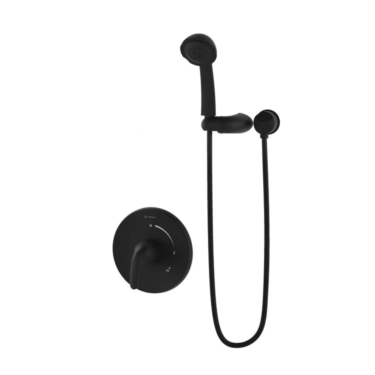 Shower Trim Elm 1 Lever Matte Black WaterSense ADA 2.0 Gallons per Minute for 261 Series Temptrol Valve - Frankwebs
