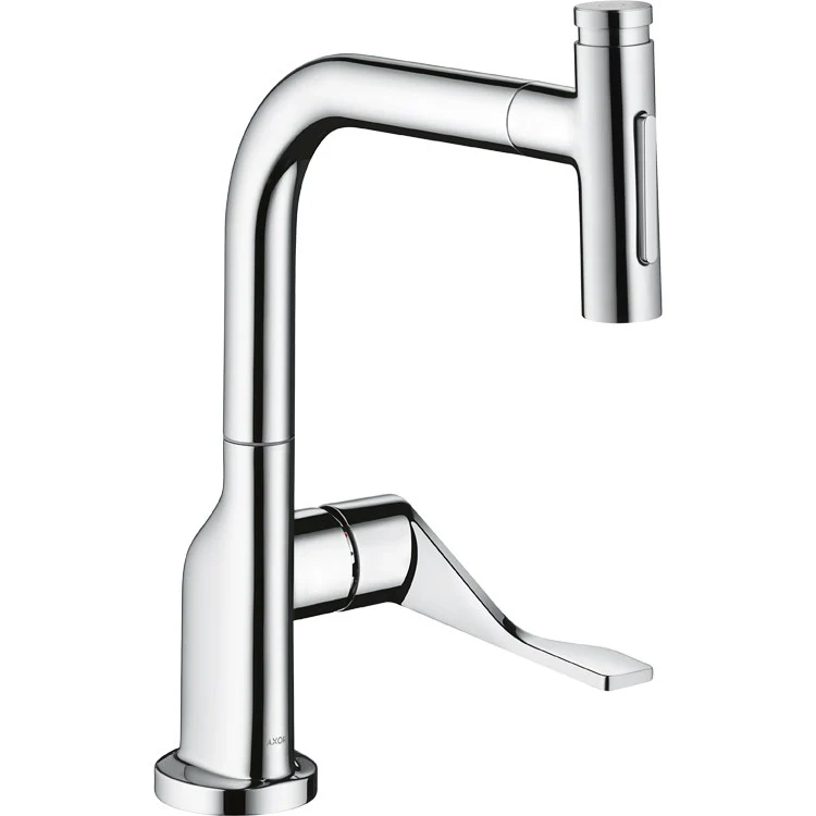 Kitchen Faucet Citterio Select On/Off Push Button sBox 1 Lever ADA Polished Nickel 150 Degree Swivel 1 Hole Brass 1.75 Gallons per Minute - Frankwebs