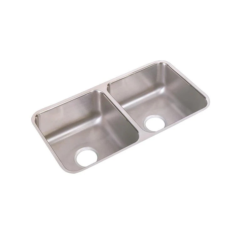 Sink Kit Lustertone Classic Equal 31.75 x 16.5 Inch Double Bowl Lustrous Satin Bottom Grid Drain - Frankwebs