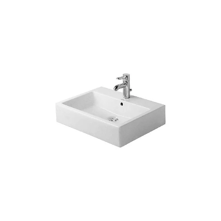 Lavatory Sink Vero Ground with Overflow 18-1/2 x 23-5/8 Inch 7-7/8 Inch Spread Rectangle White 3 Hole - Frankwebs