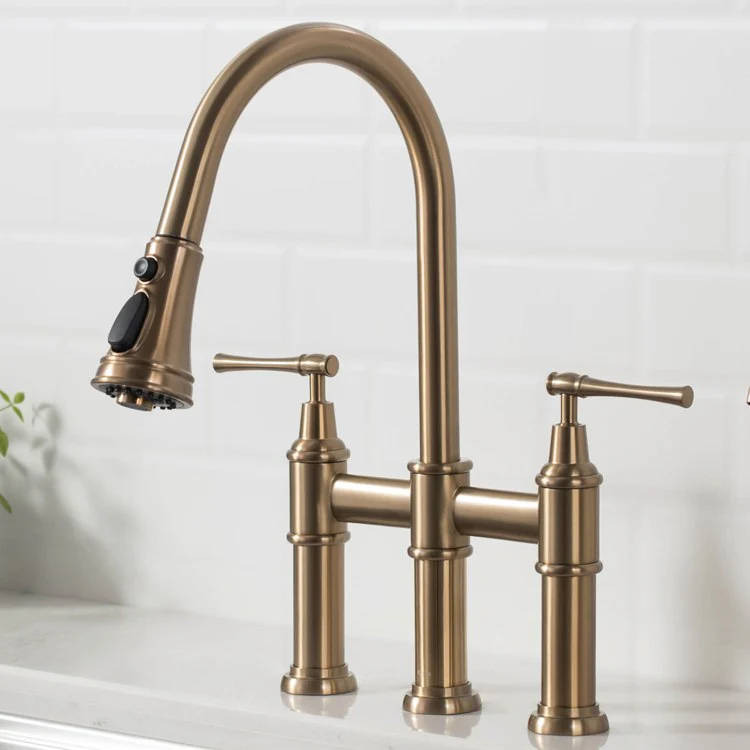 Allyn Bridge Kitchen Faucet with Pull Down Sprayer - Frankwebs