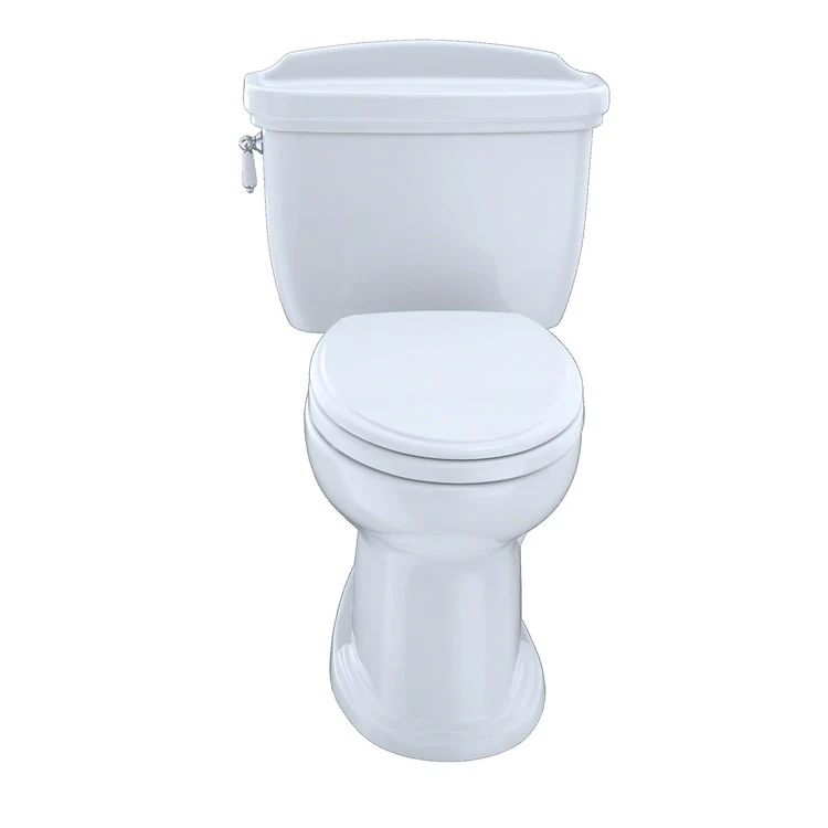 Toilet Eco Dartmouth 2 Pieces Close Coupled Universal Height Cotton Elongated ADA 32-1/2 Inch 1.28 Gallons per Flush Left Hand Chrome Less Seat - Frankwebs