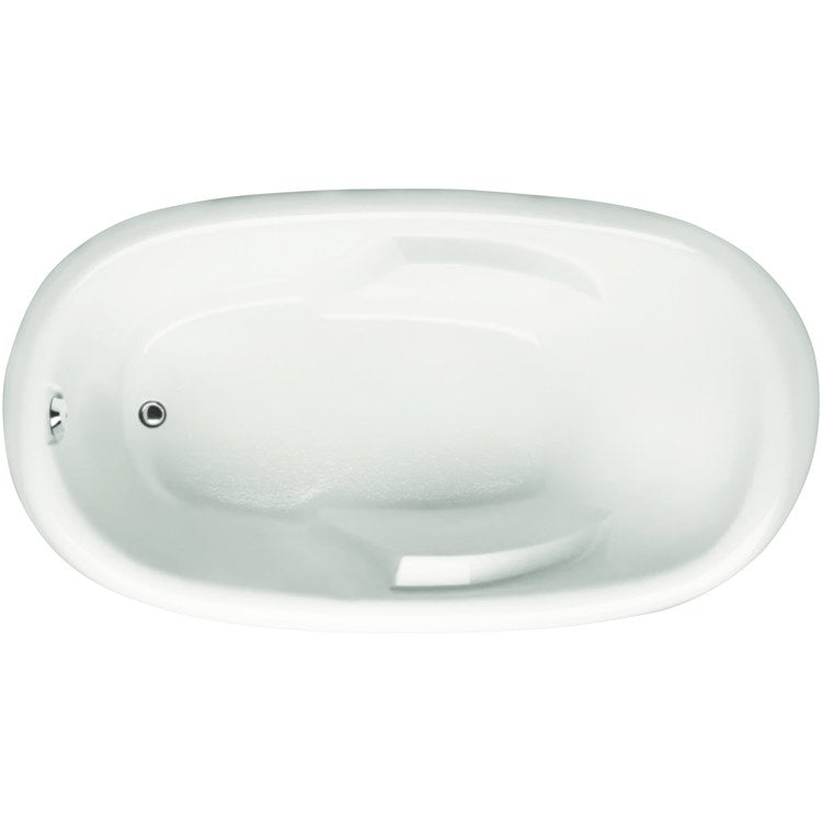 Air Tub Ston Collection Quartz Drop-In Biscuit Oval Hydroluxe SS 63 x 33 x 22-1/2 Inch - Frankwebs
