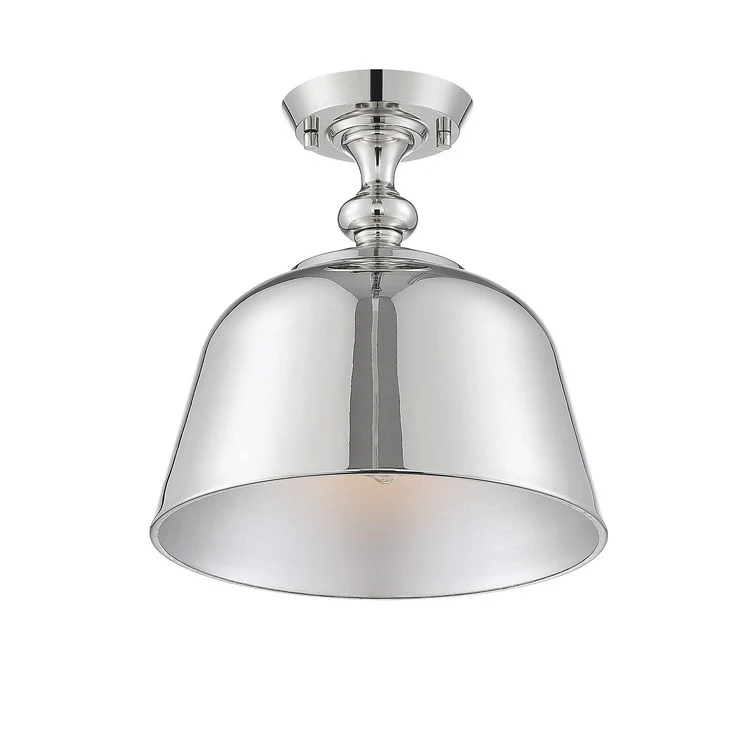 Berg Single-Light Semi-Flush Mount Ceiling Fixture - Frankwebs