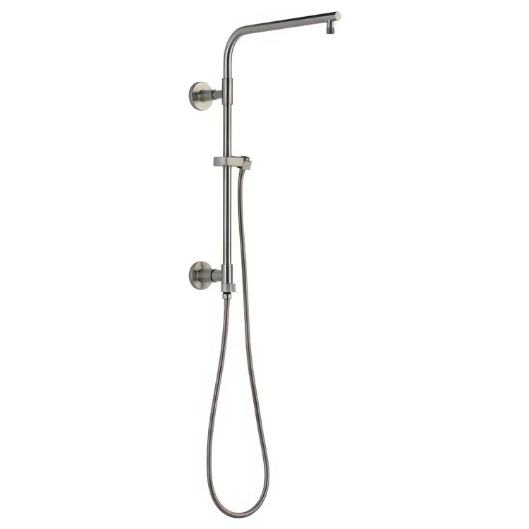 Shower Column Emerge Universal Showering Components Round Contemporary Lumicoat Polished Nickel 18 Inch - Frankwebs