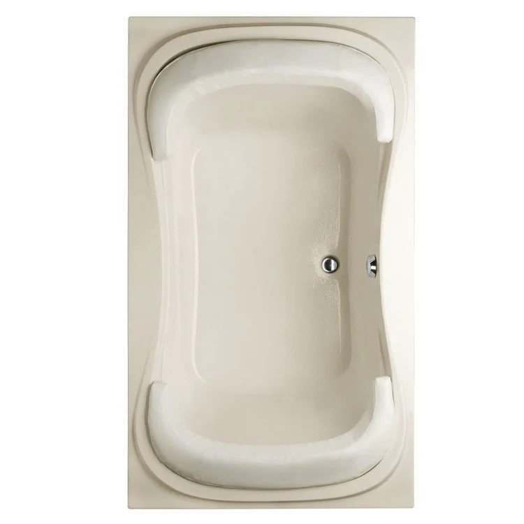 Soaking Tub Designer Collection Fantasy 72 x 42 Inch Drop-In Tub Only Side Center Bone Acrylic - Frankwebs