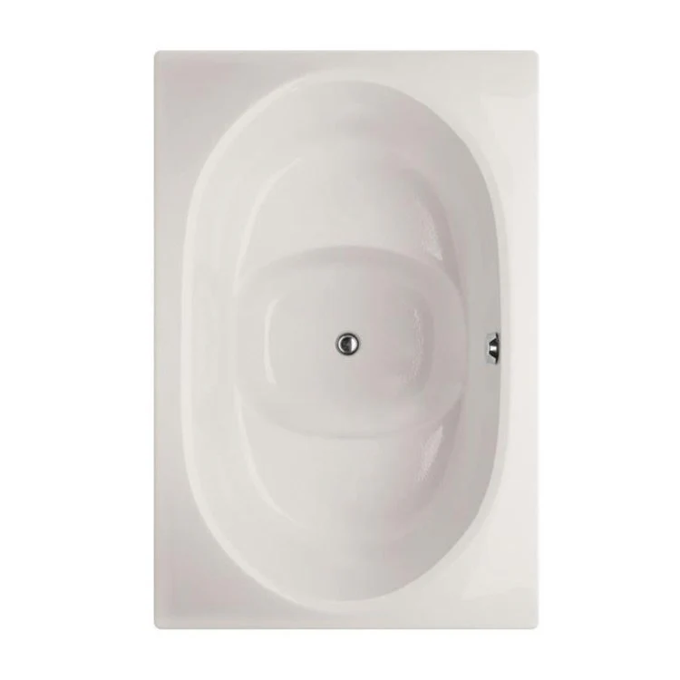 Combination Tub Designer Collection Fuji 60 x 40 x 32 Inch Drop-In Air Whirlpool Center Drain Almond Oval - Frankwebs