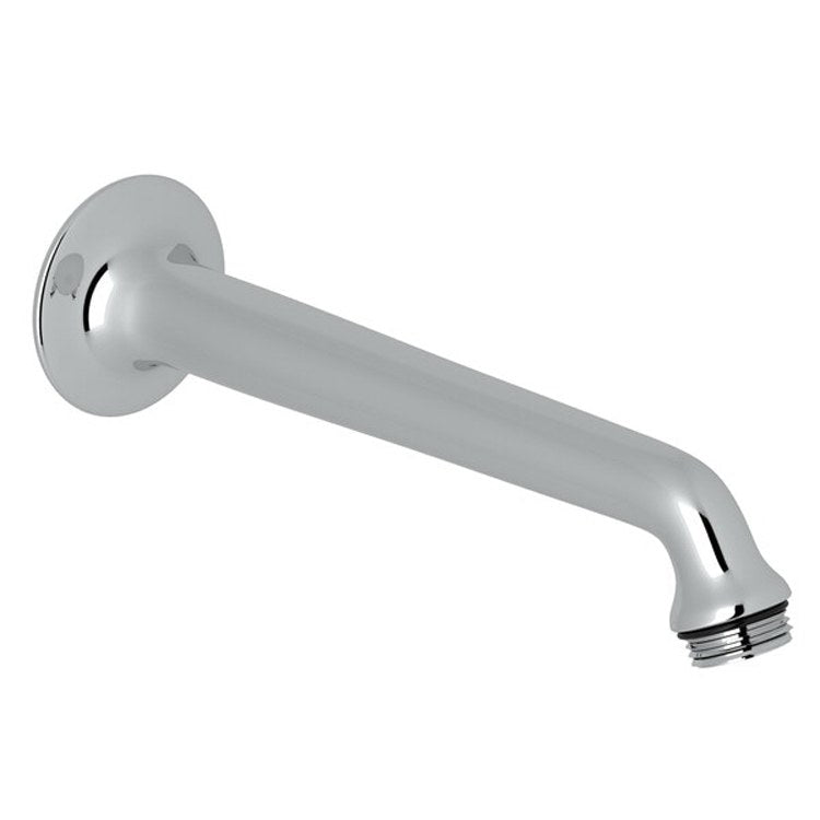 Shower Arm English Gold 8 Inch 1/2 Inch Female Inlet 1/2 Inch Male Outlet Brass Angled Down Wall Mount - Frankwebs