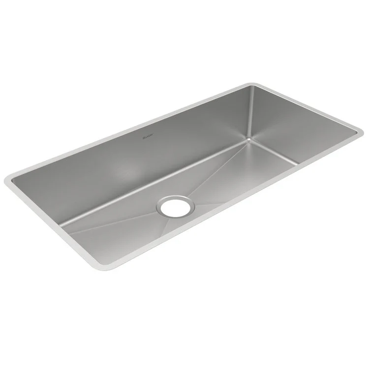 Kitchen Sink Crosstown 36.5 x 18.5 Inch Single Bowl Polished Satin Undermount Drain Location Rear Center Includes 10000003456 Template - Frankwebs