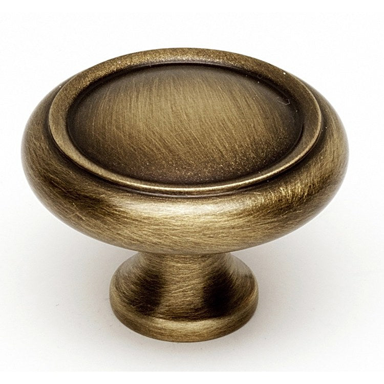 Knob V Collection Round Matte Black Brass 1-1/2 Inch 1 Inch 11/16 Inch - Frankwebs