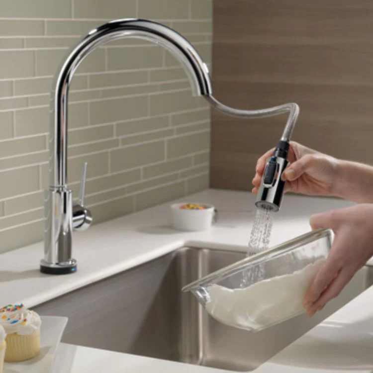 Trinsic VoiceIQ Single Handle Pull-Down Kitchen Faucet with Touch2O Technology - Frankwebs