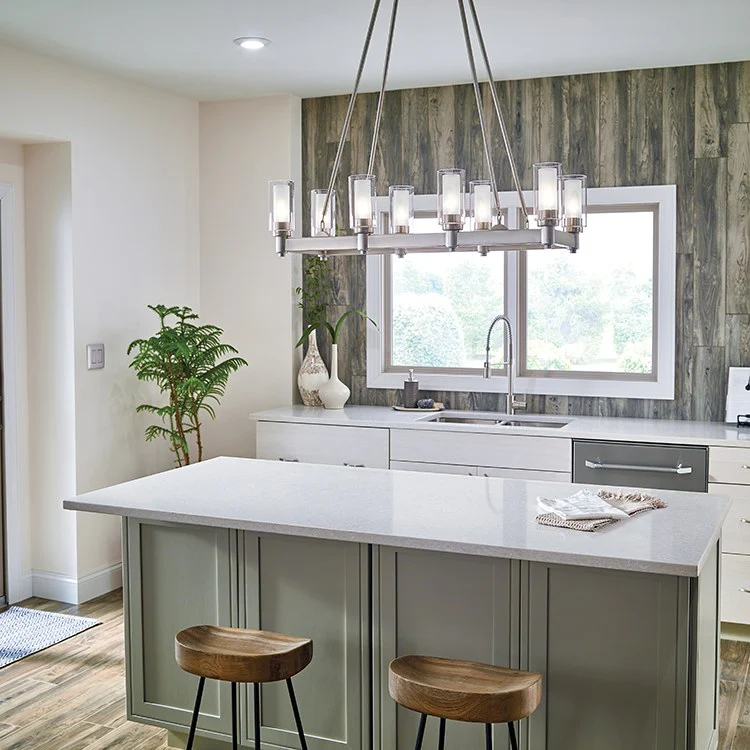 Circolo Eight-Light Linear Chandelier - Frankwebs