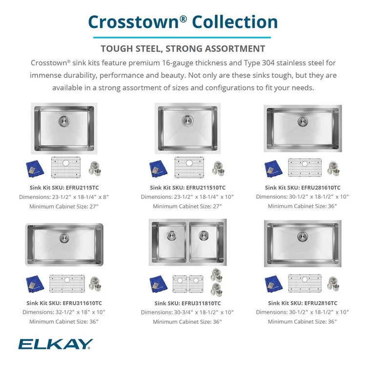 Sink Kit Crosstown Equal 30.75 x 18.5 Inch Double Bowl Polished Satin Two Bottom Grids Two Strainer Drains Cleanser Towel Cloth Bag - Frankwebs