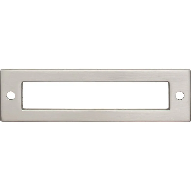 Pull Backplate Lynwood Hollin Rectangle Brushed Satin Nickel 3-3/4 Inch 2 Hole Zinc Alloy - Frankwebs