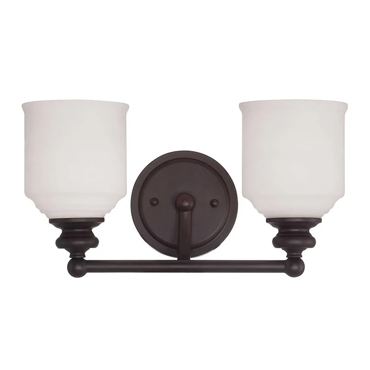 Melrose Two-Light Bathroom Vanity Fixture - Frankwebs