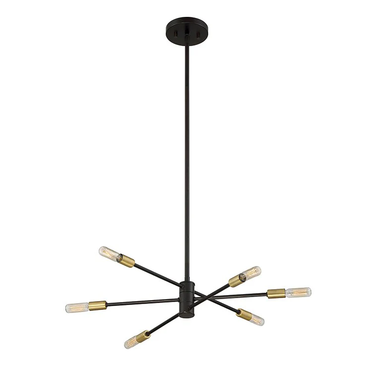 Lyrique Six-Light Chandelier - Frankwebs