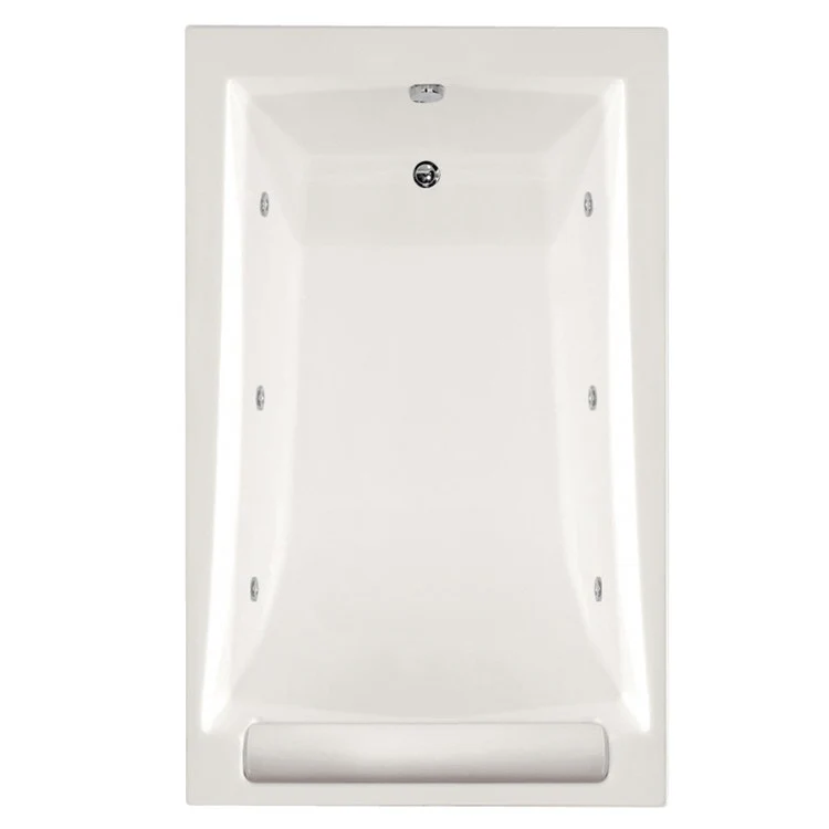 Combination Tub Designer Collection Regal 71 x 34 x 19 Inch Drop-In End Drain Bone Rectangle - Frankwebs