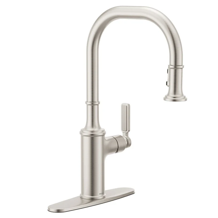 Kitchen Faucet Smyth 1 Lever ADA Spot Resist Stainless High Arc 1/3 Hole PowerBoost 1.5 Gallons per Minute - Frankwebs