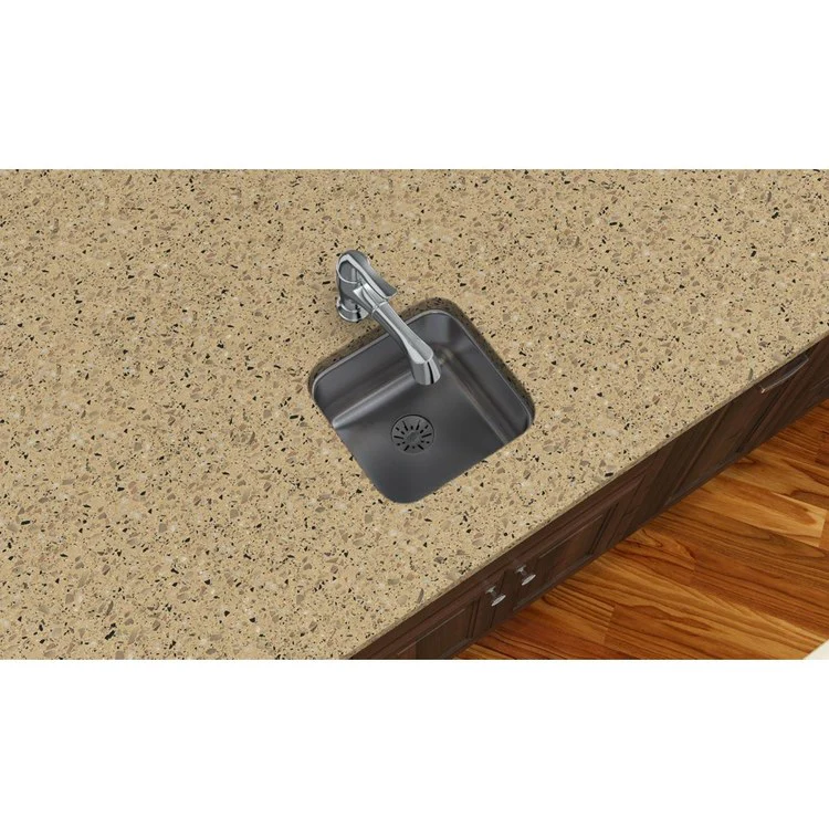 Kitchen Sink Lustertone Classic 14.5 x 14.5 Inch Single Bowl with Perfect Drain Lustrous Satin Undermount - Frankwebs