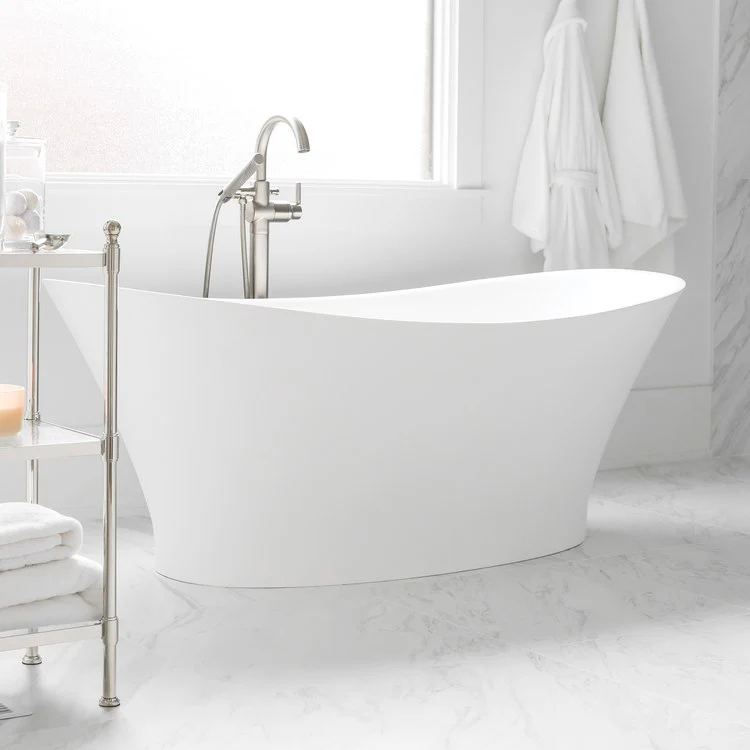 Air Tub Mallory 59.5 x 31.375 Inch Air Bath Center White Matte Oval Sculpturestone 68 Gallons 21-1/2 Inch - Frankwebs