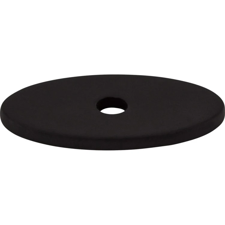 Backplate Sanctuary Oval 1-1/4 Inch Flat Black Steel TK58BLK - Frankwebs