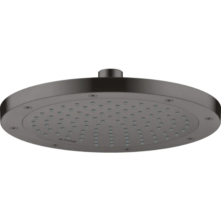Showerhead ShowerSolutions 1 Function Brushed Black Chrome 9-7/8 Inch 1.5 Gallons per Minute Rain - Frankwebs