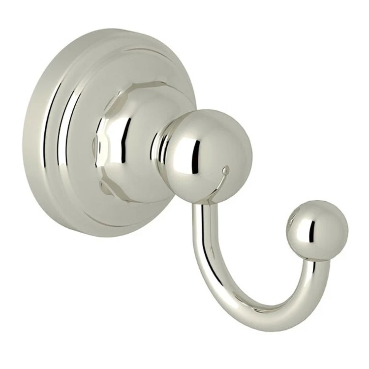 Robe Hook Edwardian Single Polished Nickel 2 Inch 2-3/4 Inch Wall Mount Brass - Frankwebs