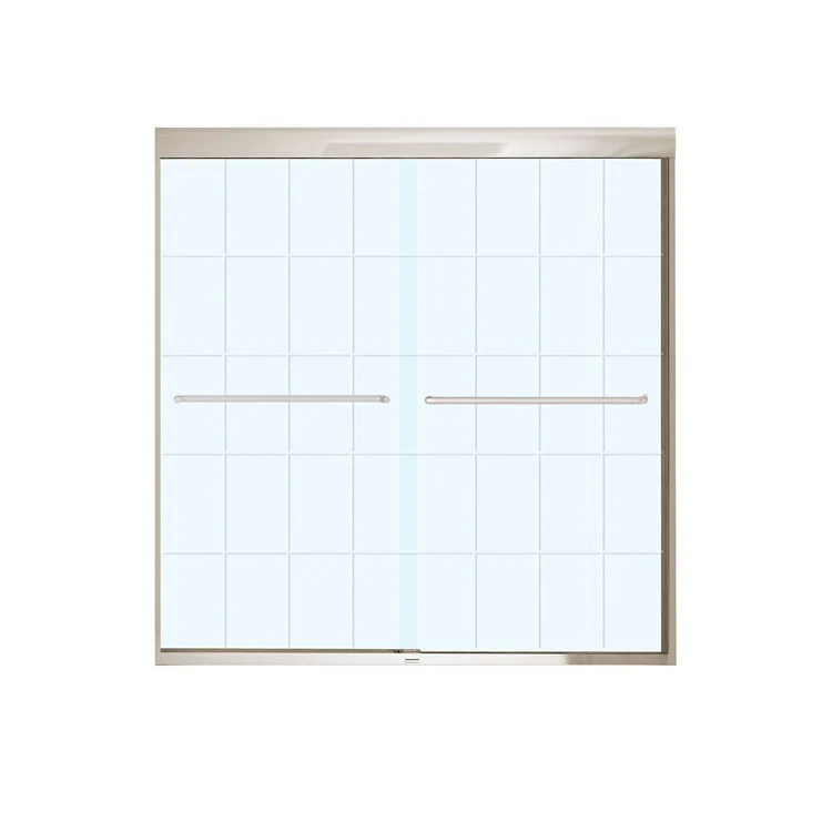 Shower Door Kameleon SC Sliding 59L x 57H Inch Chrome French Door 5/16 Inch 55 to 59x57 Inch - Frankwebs