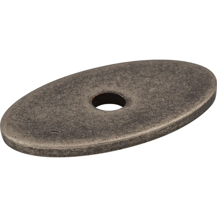 Backplate Sanctuary Oval 1-1/4 Inch Pewter Antique Steel TK58PTA - Frankwebs