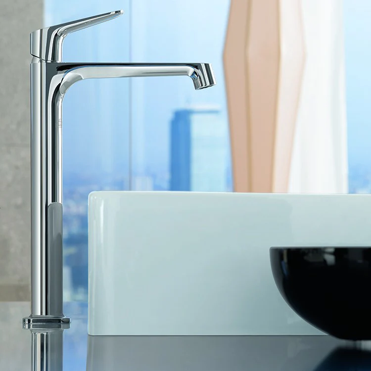 AXOR Citterio M Single Handle Single Hole Vessel Sink Faucet with Pop-Up Drain - Frankwebs