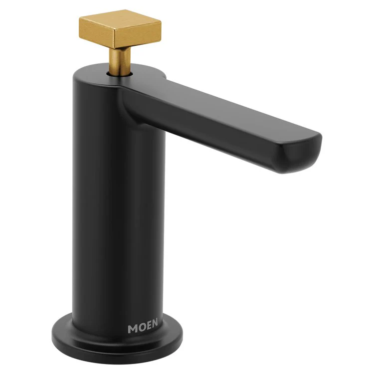 Soap Dispenser Nio Modern Matte Black Deck Mount 18 Ounce - Frankwebs
