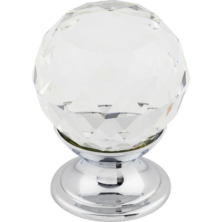 Knob Crystal Clear for Decorative Hardware Brushed Satin Nickel Brass 1-1/8 Inch 1-1/2 Inch - Frankwebs