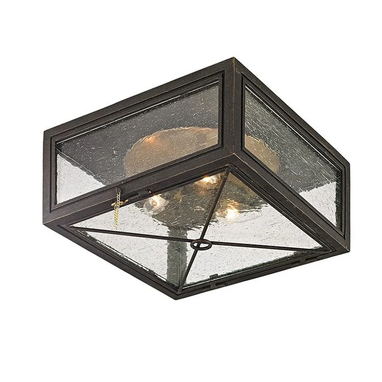 Randolph Three-Light Outdoor Flush Mount Ceiling Fixture - Frankwebs