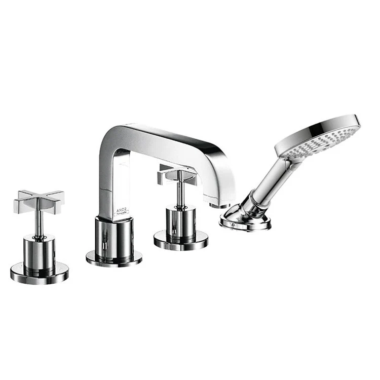 Citterio Two Handle 4-Hole Roman Tub Filler with Handshower - Frankwebs