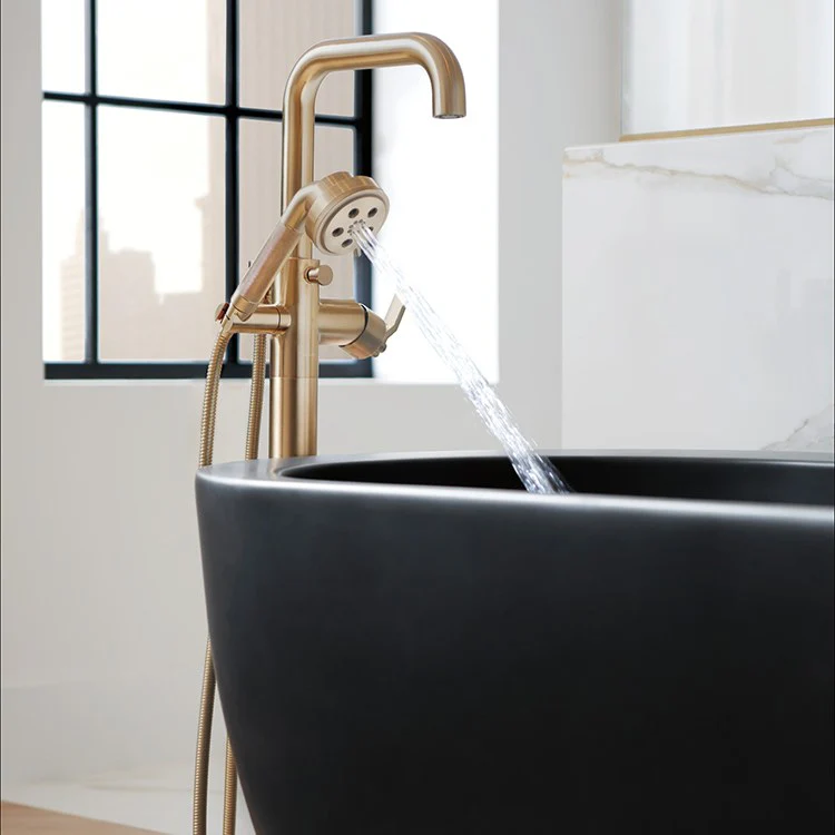 Litze Single Handle Freestanding Tub Filler without Handle - Frankwebs